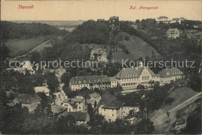 Tharandt Teilansicht mit Kgl. Amtsgericht