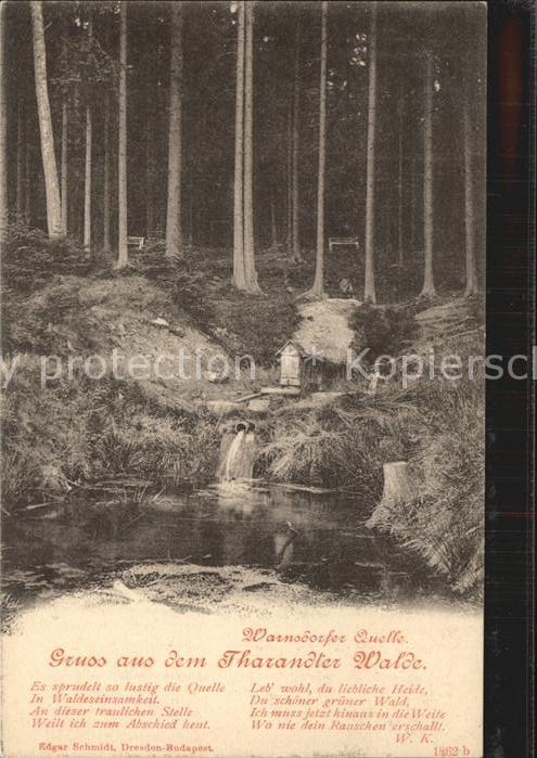 Tharandt Warnsdorfer Quelle Tharandter Wald Gedicht