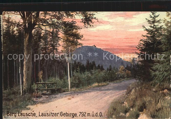 Waltersdorf Zittau Berg Lausche Lausitzer Gebirge Waldweg Wiedemanns Kuenstlerka