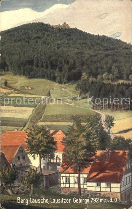 Waltersdorf Zittau Berg Lausche Lausitzer Gebirge Wiedemanns Kuenstlerkarte