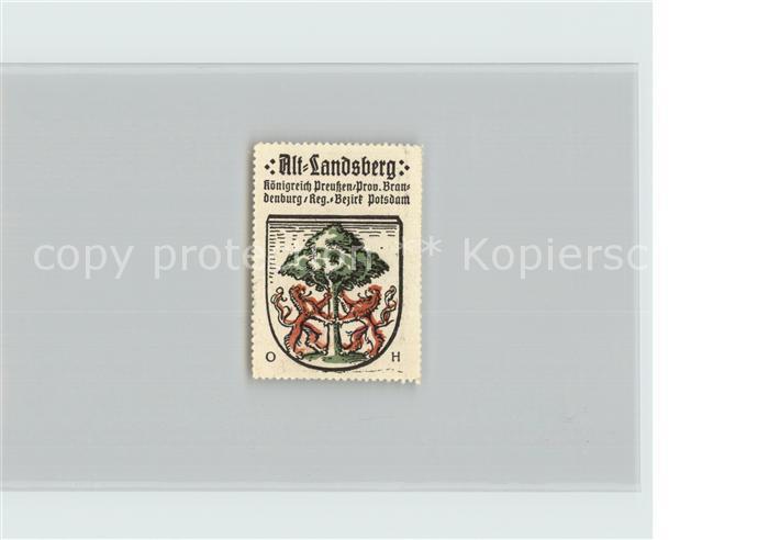 Landsberg Ostbrandenburg Koenigreich Preussen Bezirk Potsdam Wappen