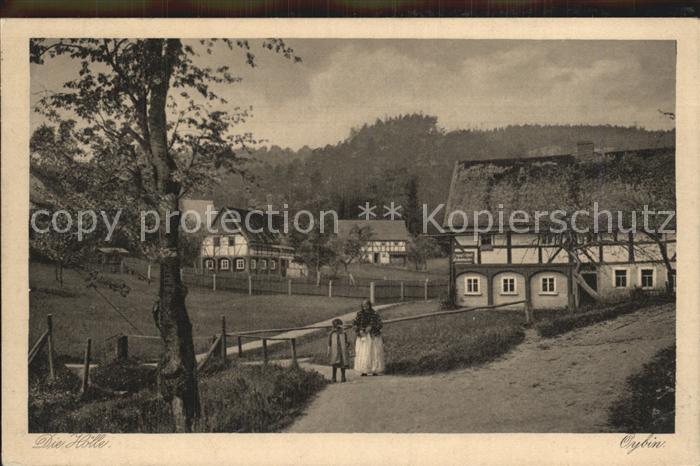 Oybin Sachsen Die Hoelle Serie Saechsische Heimatschutz Postkarten