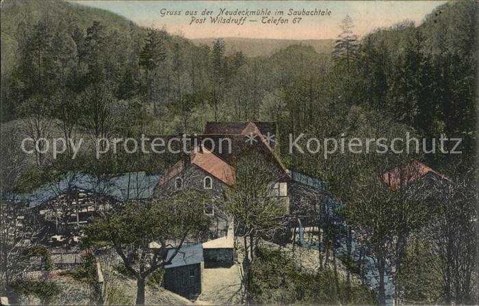 Wilsdruff Neudeckmuehle im Saubachtal