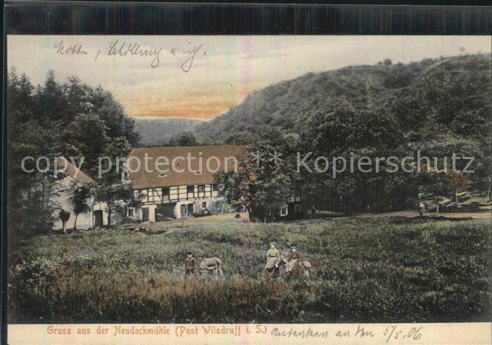 Wilsdruff Neudeckmuehle im Saubachtal Feldarbeit