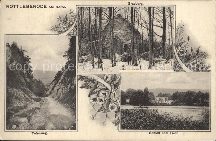 Rottleberode Totenweg Schloss Teich