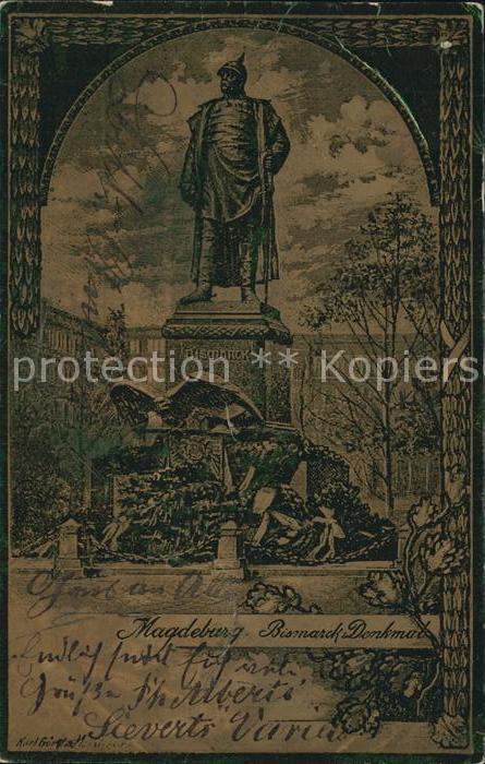 MAGDEBURG  CITY Bismarck Denkmal