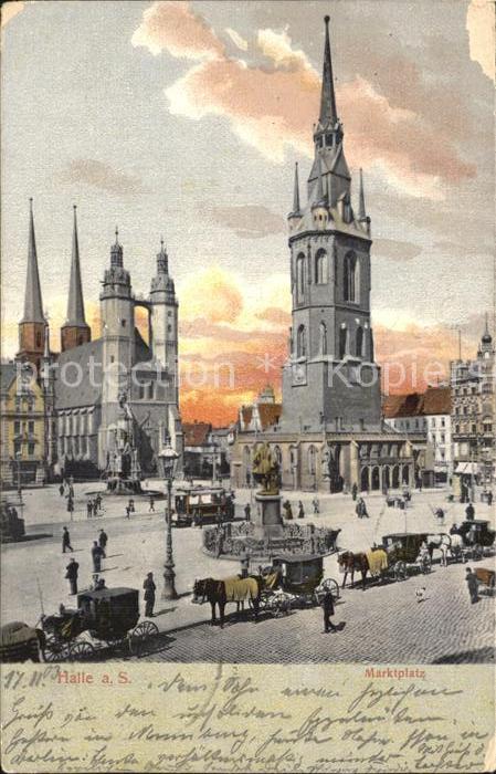 Halle Saale Marktplatz Kirche