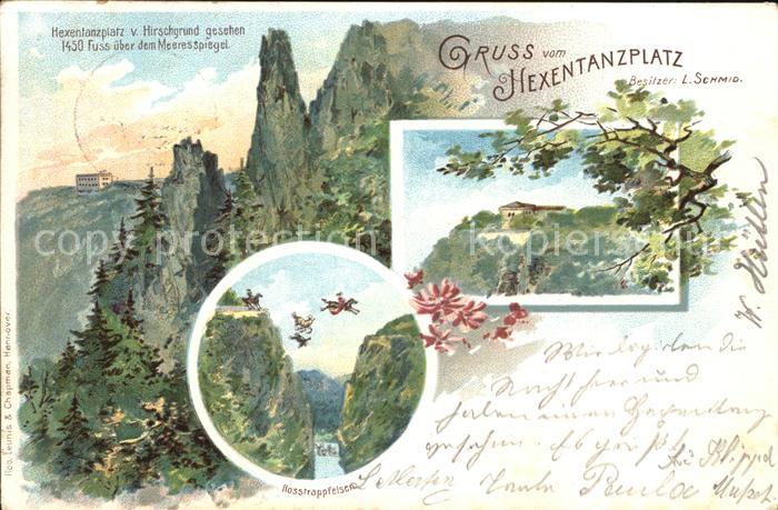 Hexentanzplatz Blick vom Hirschgrund