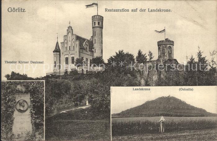 Goerlitz Sachsen Restauration Landskrone Theodor Koerner Denkmal