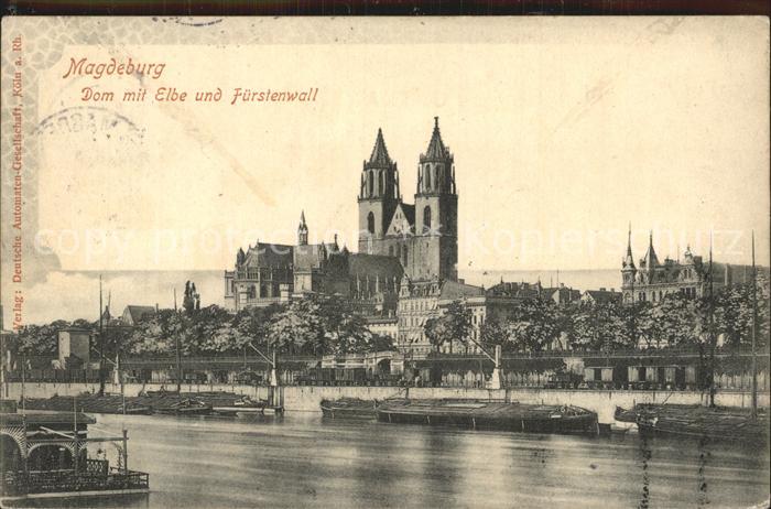 MAGDEBURG  CITY Dom Elbe Fuerstenwall