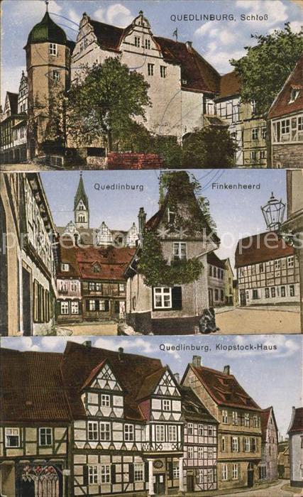 Quedlinburg Harz Schloss Finkenheerd Klopstock Haus