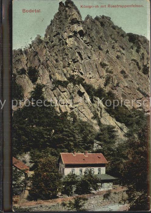 Bodetal Harz Koenigsruh Rosstrappenfelsen