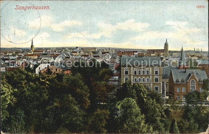 Sangerhausen Suedharz Stadtansicht Kirche