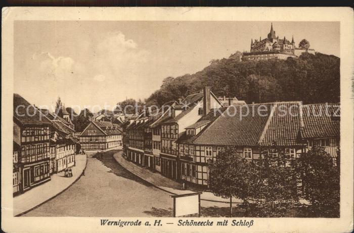 Wernigerode Harz Schoeneecke mit Schloss