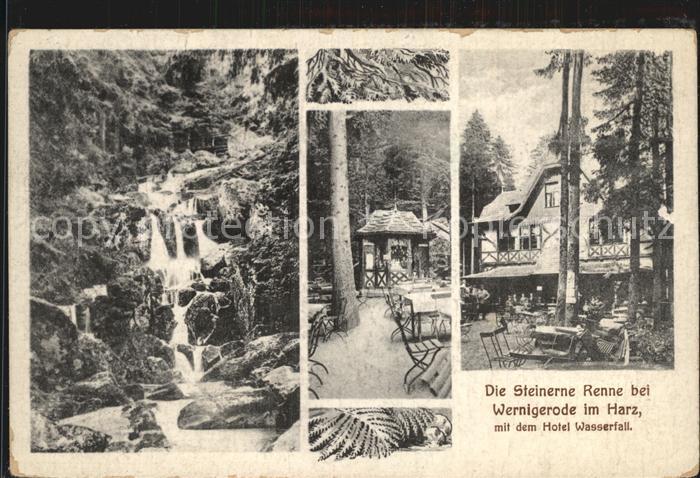 Wernigerode Harz Steinerne Renne Hotel Wasserfall