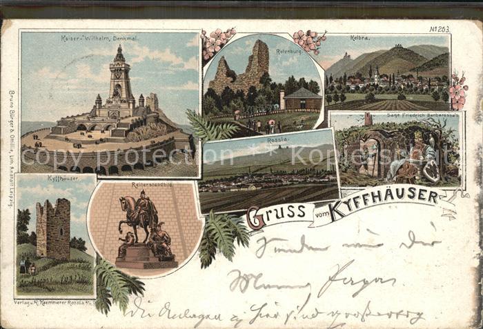 Kyffhaeuser Kaiser Wilhelm Denkmal Rossla Rotenburg Kelbra Reiterstandbild