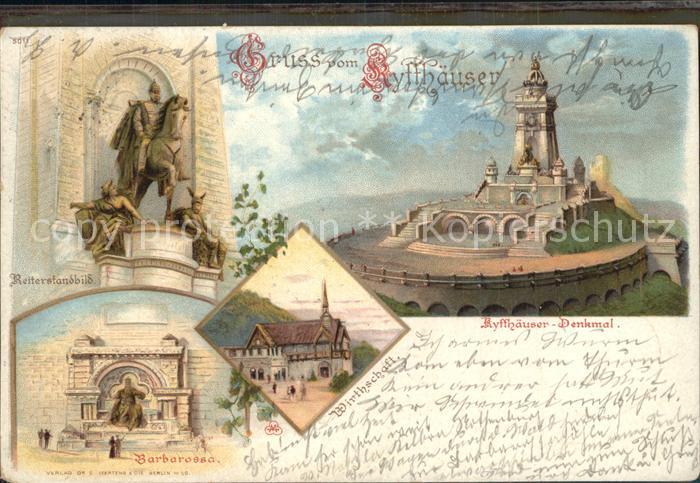 Kyffhaeuser Barbarossa Reiterstandbild Wirtschaft Denkmal