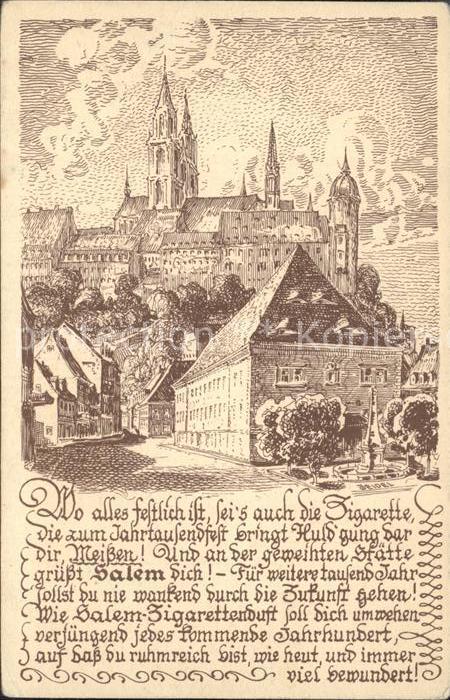 Meissen Elbe Sachsen Dom Albrechtsburg