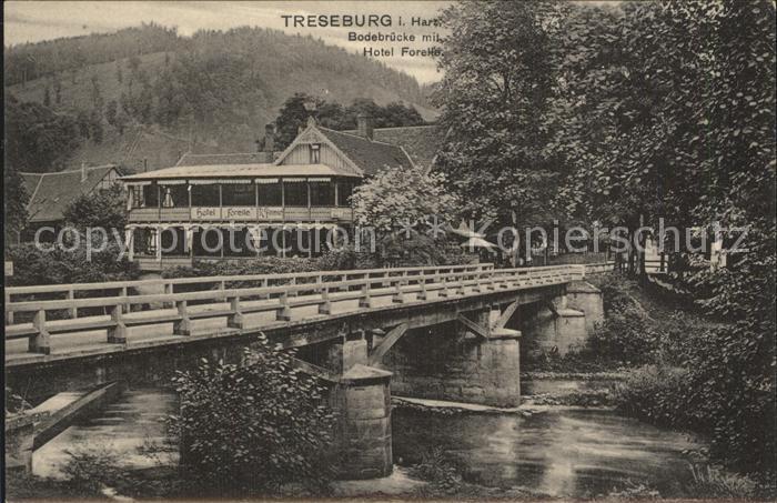 Treseburg Harz Bodebruecke Hotel Forelle
