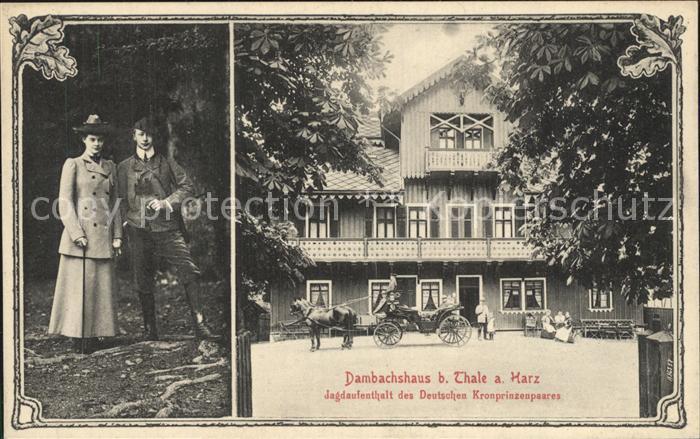 Thale Harz Dambachshaus Jagdaufenthalt Deutsches Kronprinzenpaar