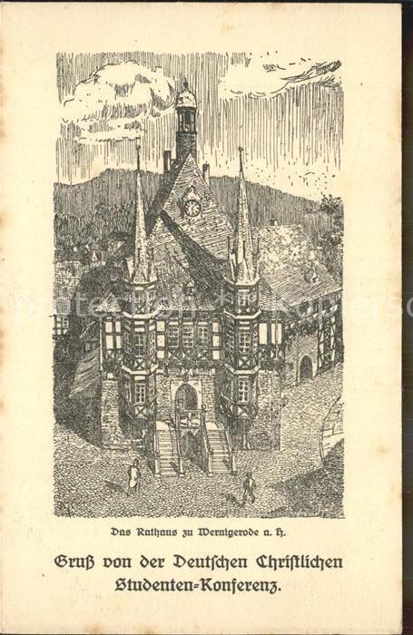 Wernigerode Harz Rathaus Gruss Deutsche Christliche Studentenkonferenz