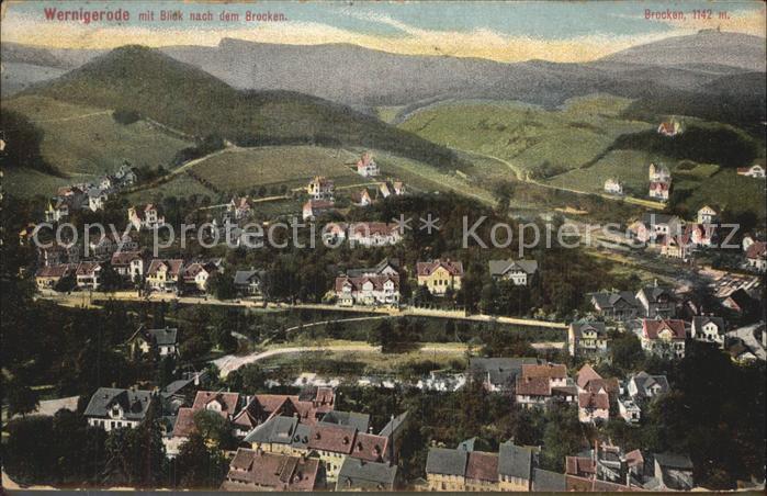 Wernigerode Harz Panorama Brocken