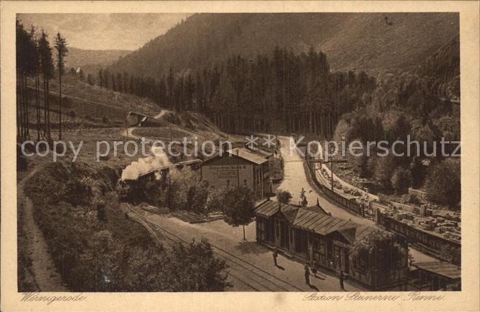 Wernigerode Harz Station Steinerne Renne