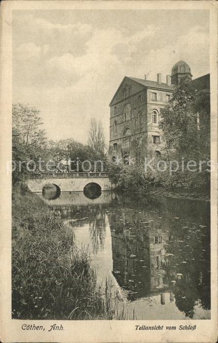 Coethen Teilansicht vom Schloss