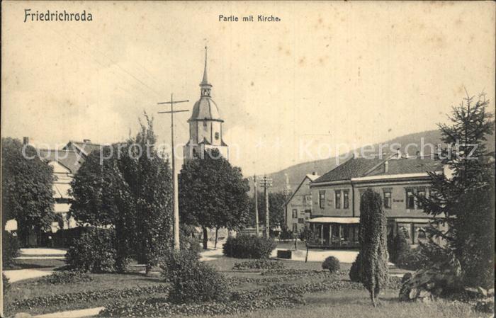 Friedrichroda Partie mit Kirche