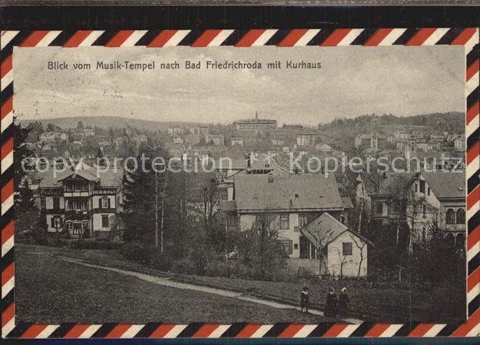 Friedrichroda Bad Blick vom Musiktempel Kurhaus