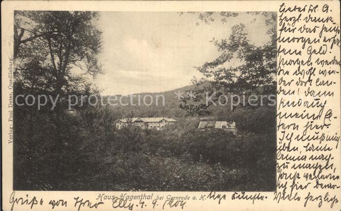 Gernrode Harz Haus Hagenthal