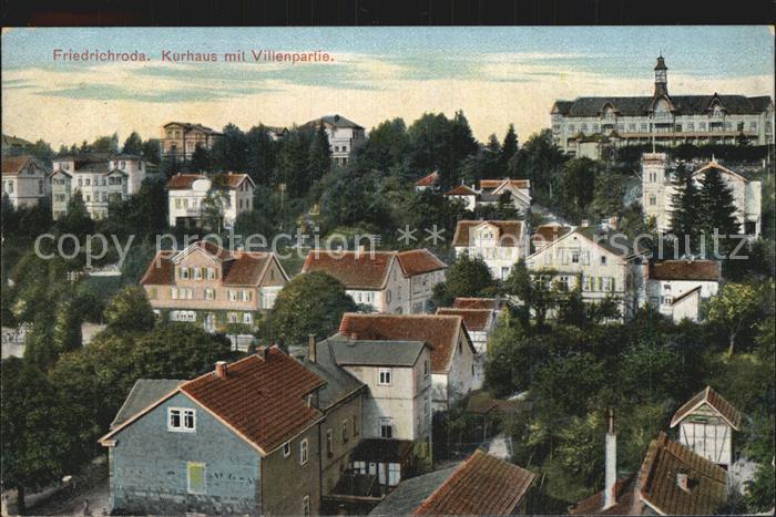 Friedrichroda Kurhaus mit Villenpartie