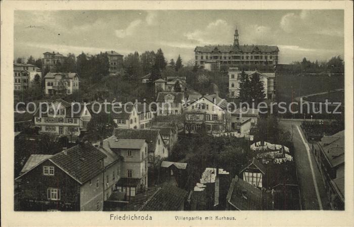 Friedrichroda Villenpartie mit Kurhaus