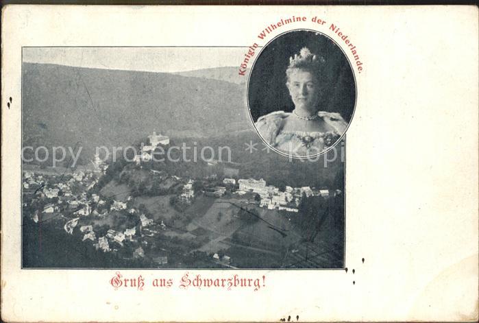 Schwarzburg Thueringer Wald Koenigin Wilhelmine der Niederlande Panorama