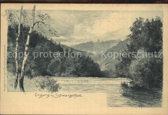 Schwarzatal Eingang Panorama