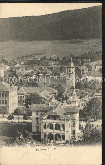 Friedrichroda Ortsansicht Kirche