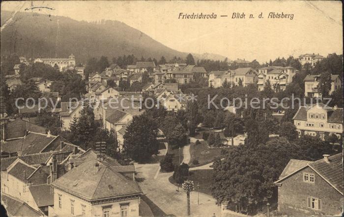 Friedrichroda Blick zum Abtsberg