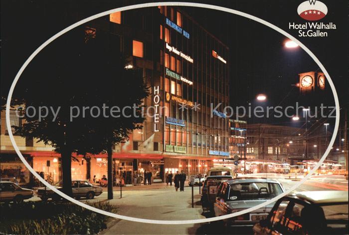 Sankt Gallen Hotel Walhalla Nachtaufnahme