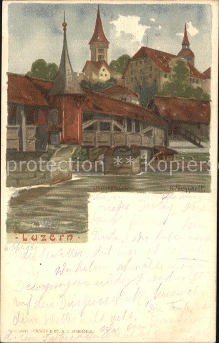 Luzern LU Kuenstlerkarte