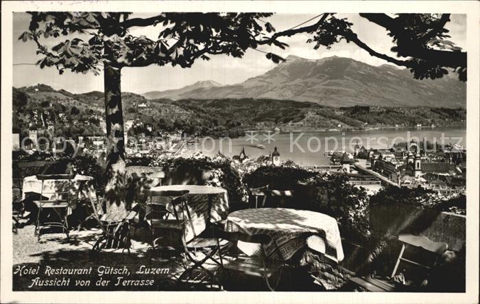 Luzern LU Hotel Restaurant Guetsch Terrasse