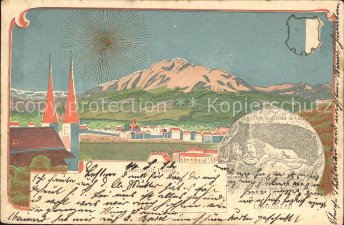 Luzern LU Pilatus L?wendenkmal