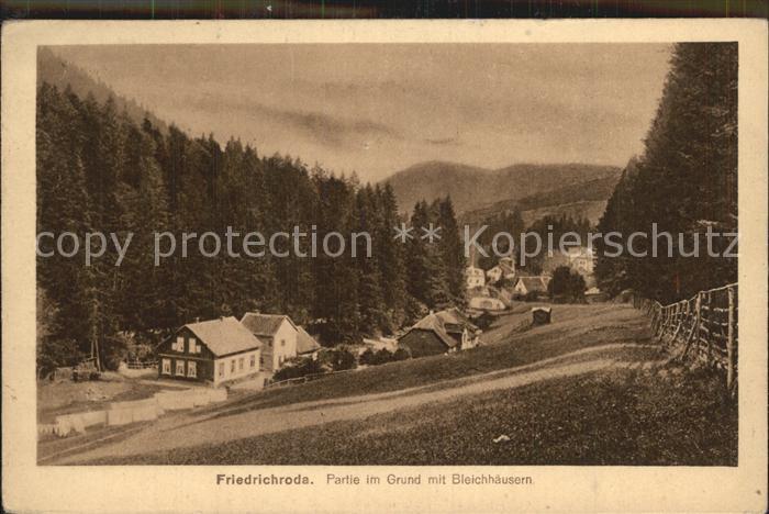 Friedrichsroda Partie im Grund Bleichhaeusern