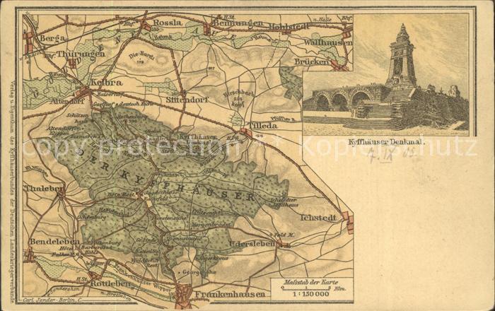Kyffhaeuserdenkmal Wanderkarte