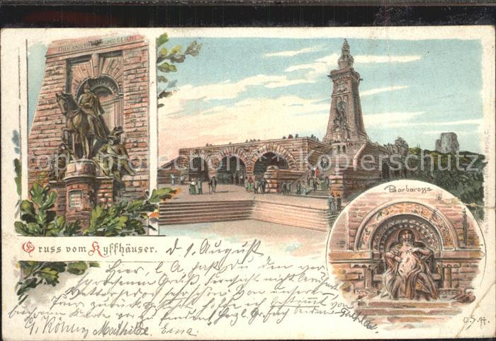 Kyffhaeuser Barbarossa Reiterstandbild Kaiser Wilhelm Denkmal