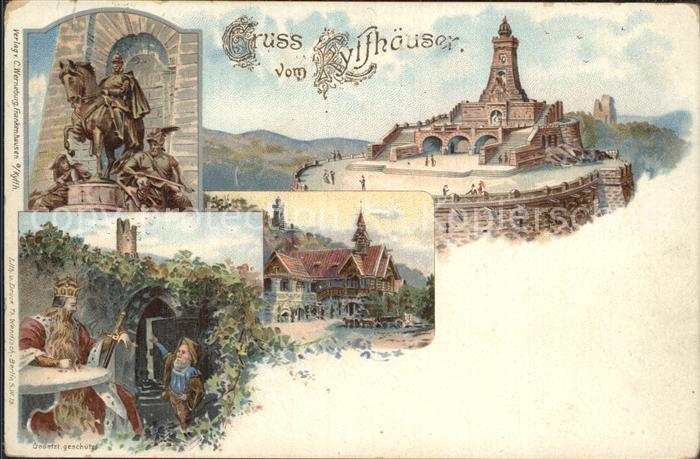 Kyffhaeuser Kaiser Wilhelm Denkmal Reiterstandbild Barbarossa