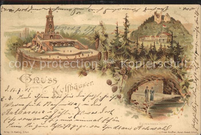 Kyffhaeuser Kaiser Wilhelm Denkmal Rothenburg