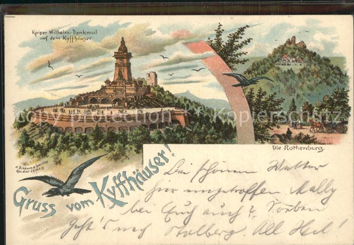 Kyffhaeuser Rothenburg Kaiser Wilhelm Denkmal