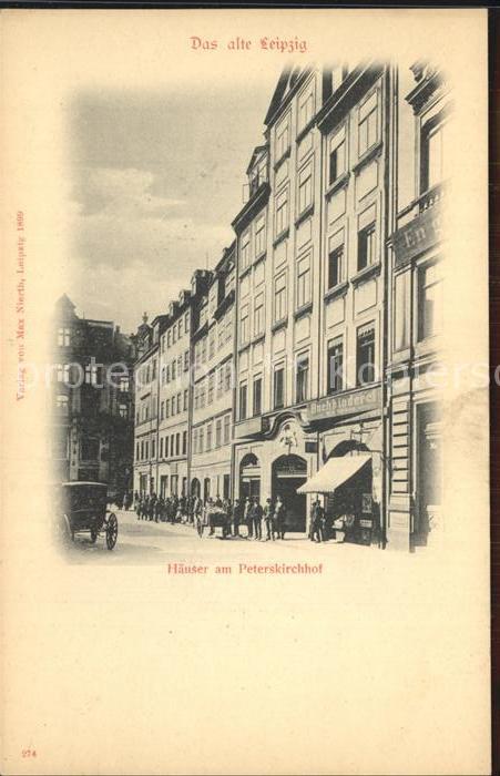 LEIPZIG Sachsen Haeuser am Peterskirchhof