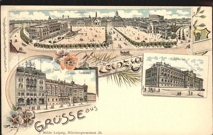 LEIPZIG Sachsen Augustusplatz Bibliothek