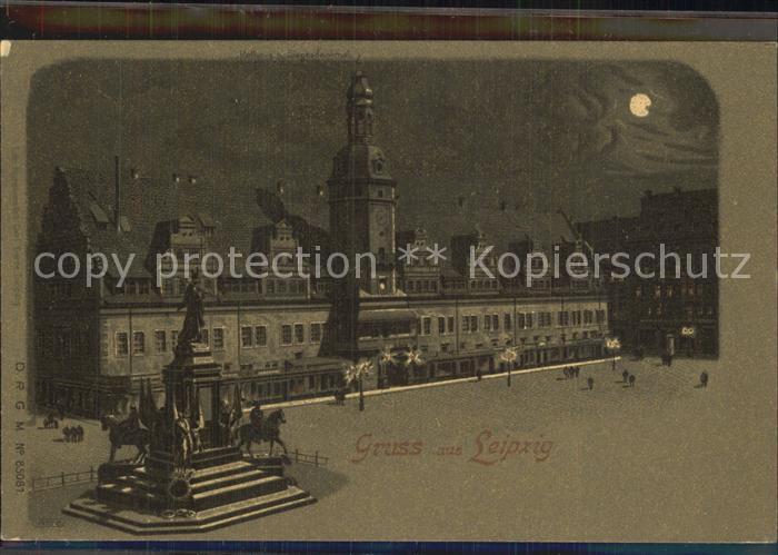 LEIPZIG Sachsen Rathaus am Siegesdenkmal